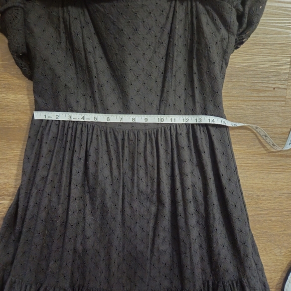 Antonio Melani Black eyelet Dress Midi NWT sz 8 - Picture 10 of 15